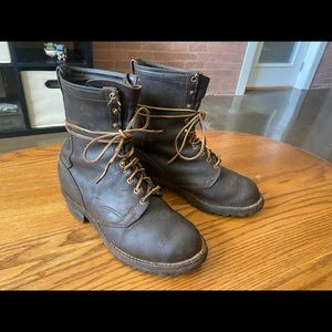 Vintage logging boots